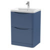 Picture of Neutral Lunar 600mm Floor Standing 2 Drawer Vanity & Ceramic Basin