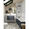 Picture of Neutral Lunar 600mm Wall Hung 2 Drawer Vanity & Ceramic Basin