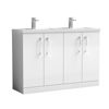 Picture of Nuie Arno 1200mm Floor Standing 4 Door Vanity & Double Basin 1