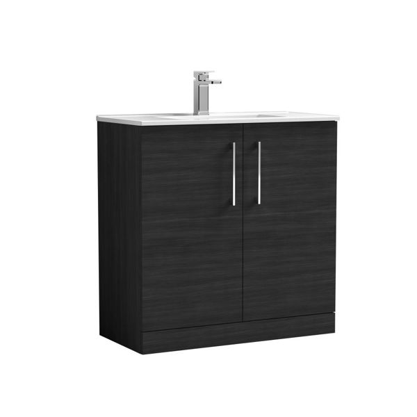 Picture of Nuie Arno 800mm Floor Standing 2 Door Vanity & Basin 2