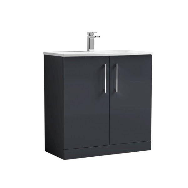 Picture of Nuie Arno 800mm Floor Standing 2 Door Vanity & Basin 4