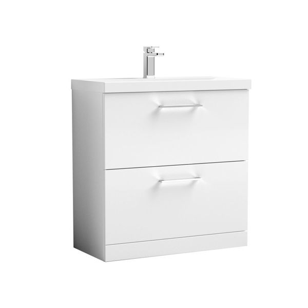 Picture of Nuie Arno 800mm Floor Standing 2 Drawer Vanity & Basin 1