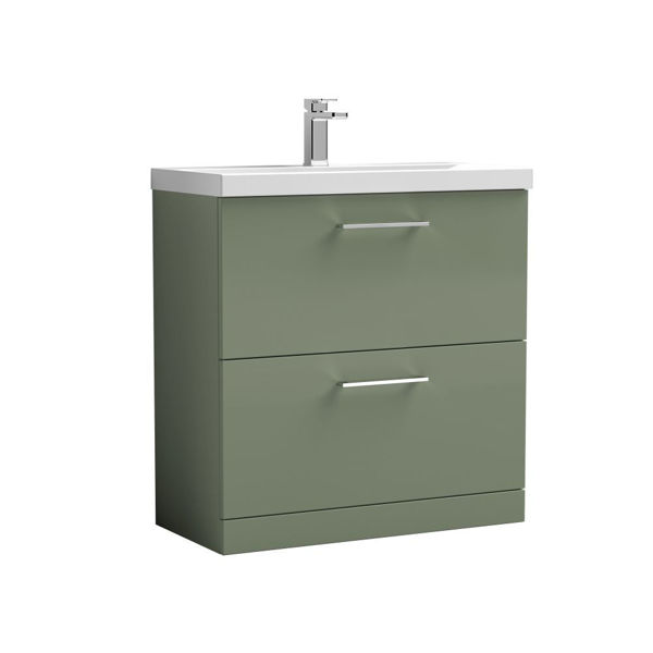 Picture of Nuie Arno 800mm Floor Standing 2 Drawer Vanity & Basin 1