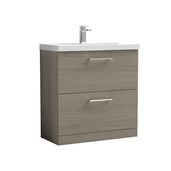 Picture of Nuie Arno 800mm Floor Standing 2 Drawer Vanity & Basin 1