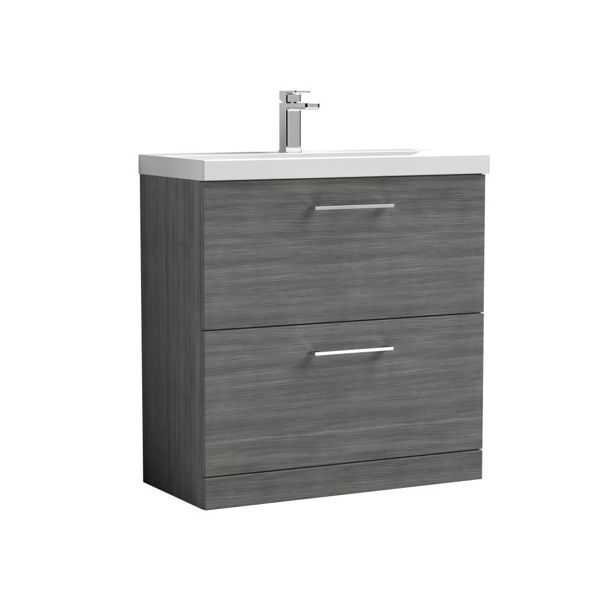 Picture of Nuie Arno 800mm Floor Standing 2 Drawer Vanity & Basin 1