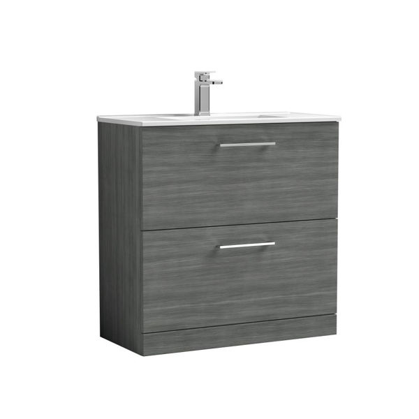 Picture of Nuie Arno 800mm Floor Standing 2 Drawer Vanity & Basin 2