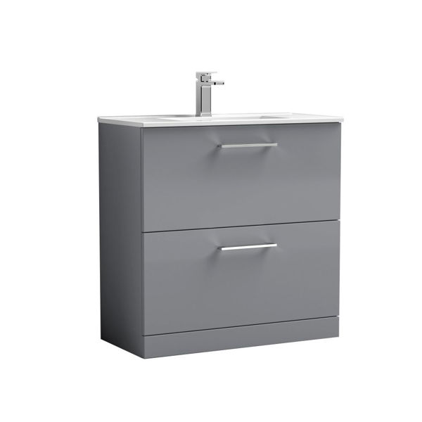 Picture of Nuie Arno 800mm Floor Standing 2 Drawer Vanity & Basin 2