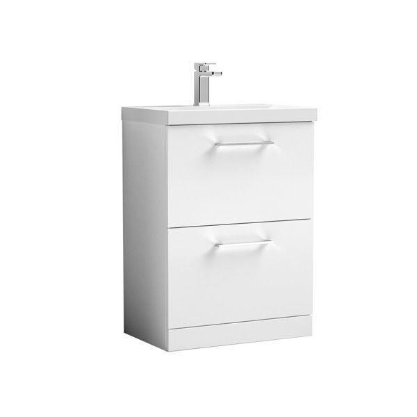 Picture of Nuie Arno 600mm Floor Standing 2 Drawer Vanity & Basin 1