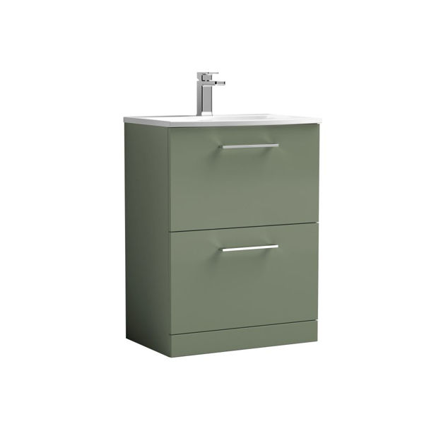 Picture of Nuie Arno 600mm Floor Standing 2 Drawer Vanity & Basin 4