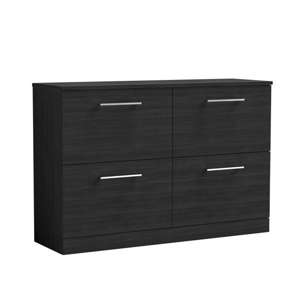 Picture of Nuie Arno 1200mm Floor Standing 4 Drawer Vanity & Worktop