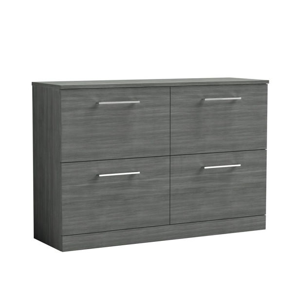 Picture of Nuie Arno 1200mm Floor Standing 4 Drawer Vanity & Worktop