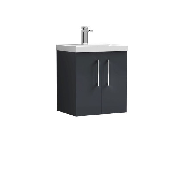 Picture of Nuie Arno 500mm Wall Hung 2 Door Vanity & Basin 1