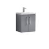 Picture of Nuie Arno 500mm Wall Hung 2 Door Vanity & Basin 1