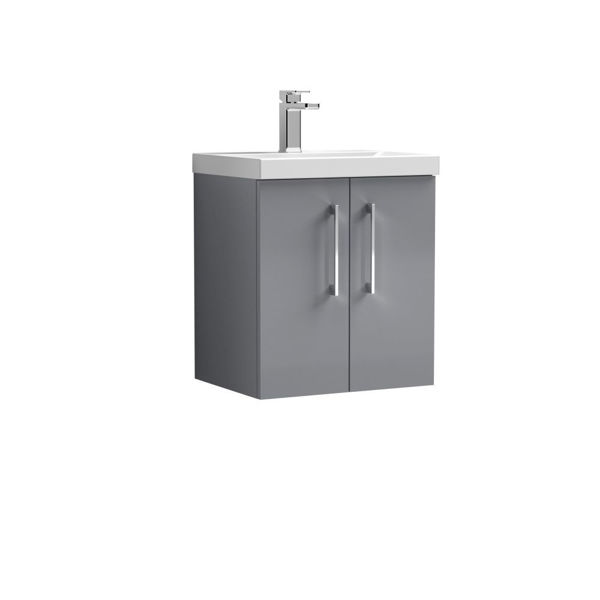 Picture of Nuie Arno 500mm Wall Hung 2 Door Vanity & Basin 3