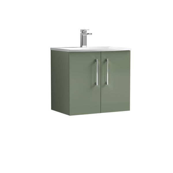 Picture of Nuie Arno 600mm Wall Hung 2 Door Vanity & Basin 4