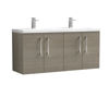 Picture of Nuie Arno 1200mm Wall Hung 4 Door Vanity & Double Basin