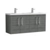 Picture of Nuie Arno 1200mm Wall Hung 4 Door Vanity & Double Basin