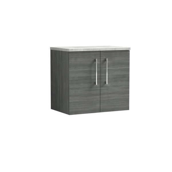 Picture of Nuie Arno 600mm Wall Hung 2 Door Vanity & Laminate Top