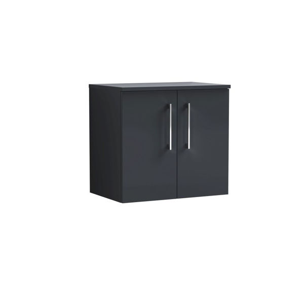 Picture of Nuie Arno 600mm Wall Hung 2 Door Vanity & Worktop