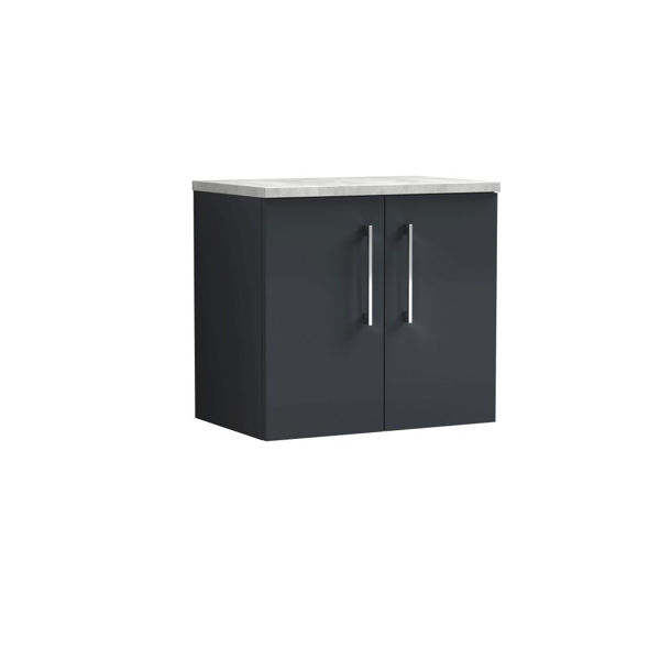 Picture of Nuie Arno 600mm Wall Hung 2 Door Vanity & Laminate Top