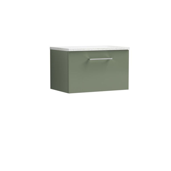 Picture of Nuie Arno 600mm Wall Hung 1 Drawer Vanity & Laminate Top