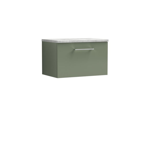 Picture of Nuie Arno 600mm Wall Hung 1 Drawer Vanity & Laminate Top