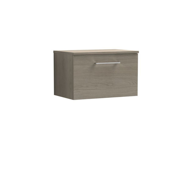 Picture of Nuie Arno 600mm Wall Hung 1 Drawer Vanity & Worktop