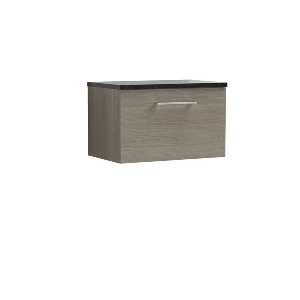 Picture of Nuie Arno 600mm Wall Hung 1 Drawer Vanity & Laminate Top