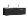 Picture of Nuie Arno 1200mm Wall Hung 2 Drawer Vanity & Double Basin