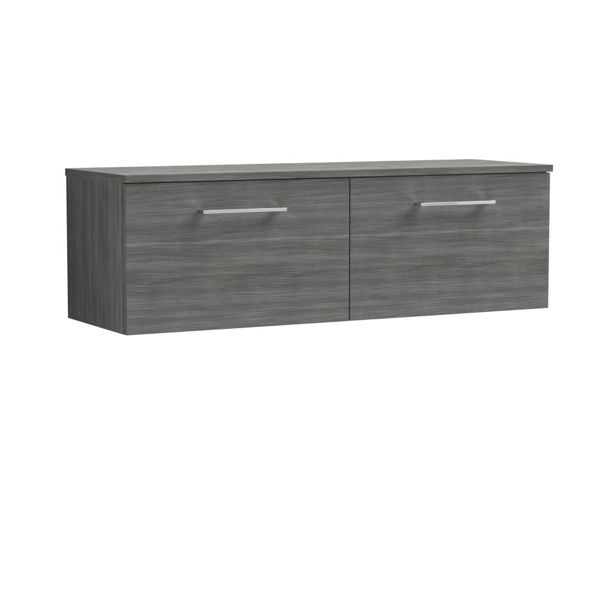 Picture of Nuie Arno 1200mm Wall Hung 2 Drawer Vanity & Worktop