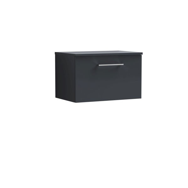 Picture of Nuie Arno 600mm Wall Hung 1 Drawer Vanity & Worktop