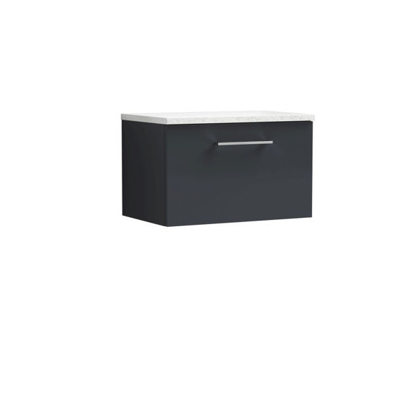 Picture of Nuie Arno 600mm Wall Hung 1 Drawer Vanity & Laminate Top