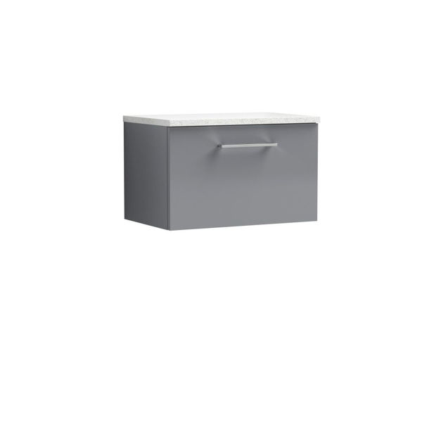 Picture of Nuie Arno 600mm Wall Hung 1 Drawer Vanity & Laminate Top