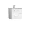 Picture of Nuie Arno 600mm Wall Hung 2 Drawer Vanity & Basin 2