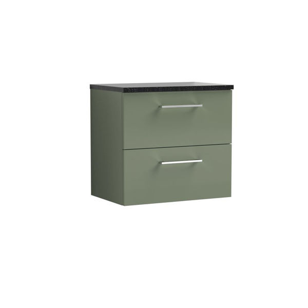 Picture of Nuie Arno 600mm Wall Hung 2 Drawer Vanity & Laminate Top