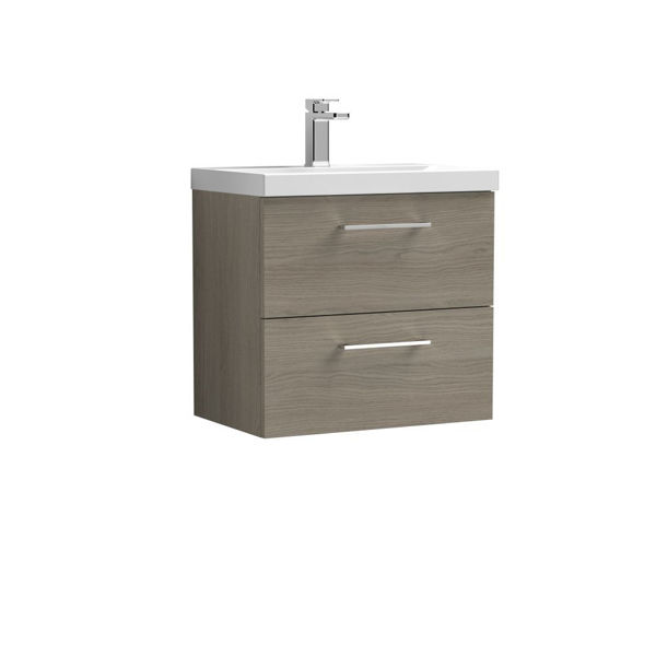 Picture of Nuie Arno 600mm Wall Hung 2 Drawer Vanity & Basin 1