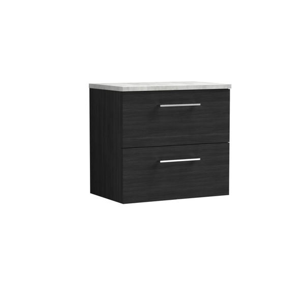 Picture of Nuie Arno 600mm Wall Hung 2 Drawer Vanity & Laminate Top