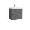 Picture of Nuie Arno 600mm Wall Hung 2 Drawer Vanity & Basin 3