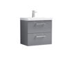 Picture of Nuie Arno 600mm Wall Hung 2 Drawer Vanity & Basin 3