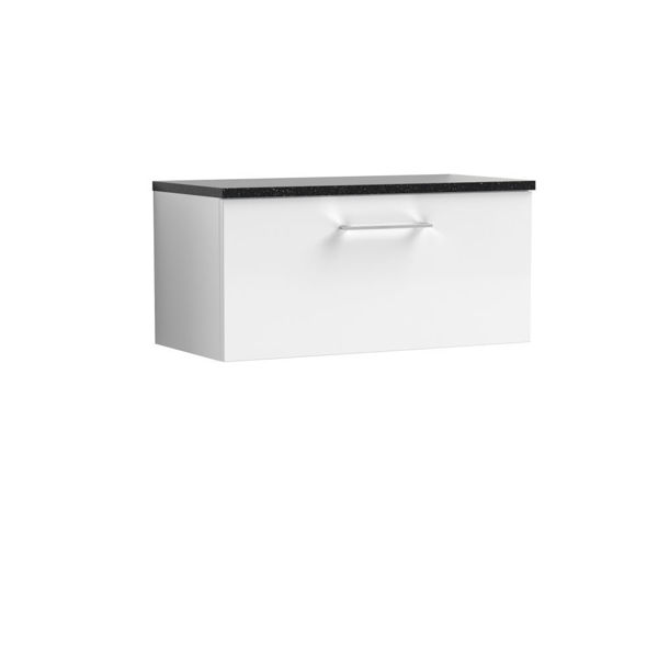 Picture of Nuie Arno 800mm Wall Hung 1 Drawer Vanity & Laminate Top