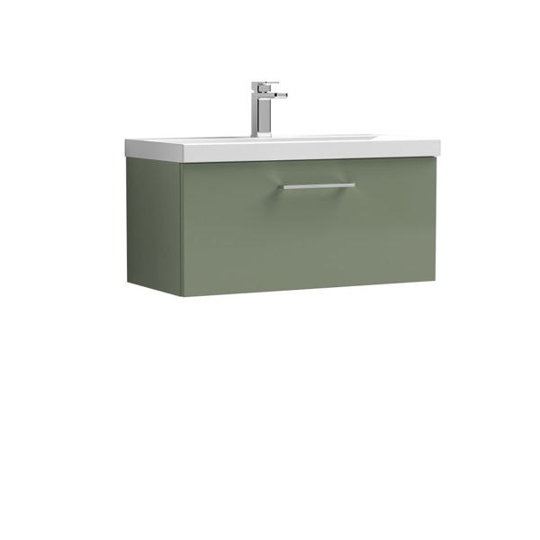 Picture of Nuie Arno 800mm Wall Hung 1 Drawer Vanity & Basin 1