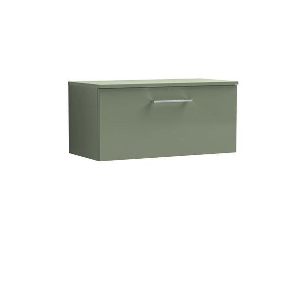 Picture of Nuie Arno 800mm Wall Hung 1 Drawer Vanity & Worktop