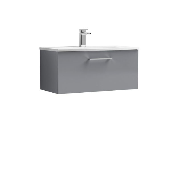 Picture of Nuie Arno 800mm Wall Hung 1 Drawer Vanity & Basin 4