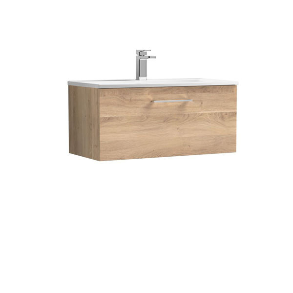 Picture of Nuie Arno 800mm Wall Hung 1-Drawer Vanity & Basin 4