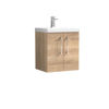 Picture of Nuie Arno 500mm Wall Hung 2-Door Vanity & Basin 1