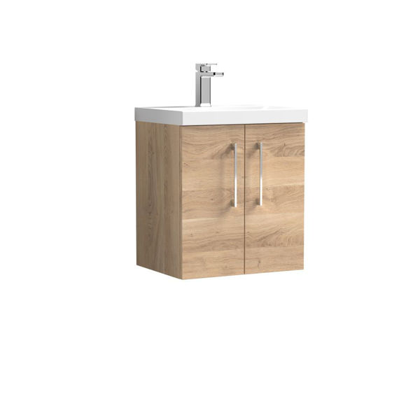 Picture of Nuie Arno 500mm Wall Hung 2-Door Vanity & Basin 1