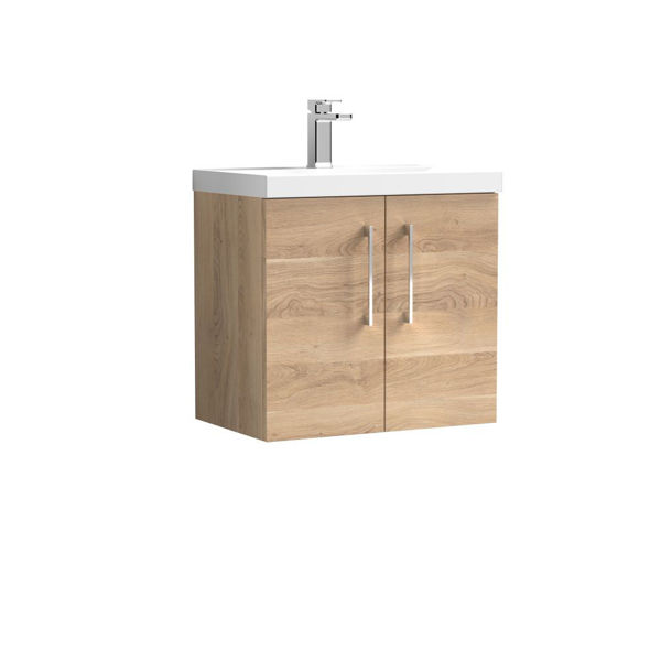 Picture of Nuie Arno 600mm Wall Hung 2-Door Vanity & Basin 1