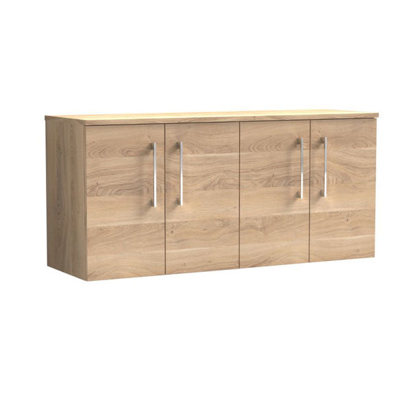 Picture of Nuie Arno 1200mm Wall Hung 4-Door Vanity & Worktop