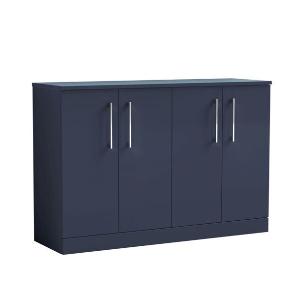 Picture of Nuie Arno 1200mm Floor Standing 4-Door Vanity & Worktop