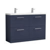 Picture of Nuie Arno 1200mm Floor Standing 4-Drawer Vanity & Double Basin